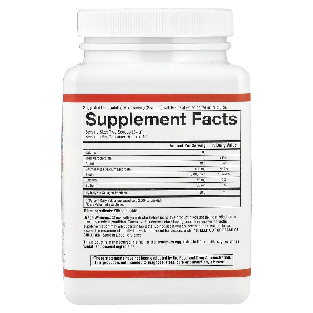 Collagen Powder, Unflavored, 283.5G(10Oz)