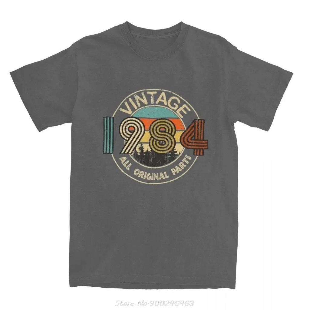 Vintage 1984 All Original Parts Tshirt Unisex Cotton Vintage T Shirt Summer Cotton Short Sleeve Tops Fashion Casual Tshirt Tees