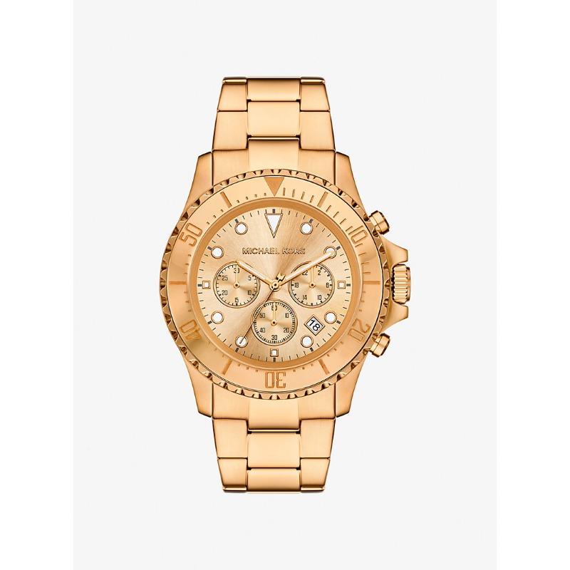 Большие часы Michael Kors Everest с золотистым покрытием MKO1159 золотой