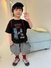 New Summer Cartoon Print T-shirt for Boys & Girls – Available in Small & Large, Korean Style, Short Sleeve