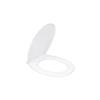 Abattant WC Basic Blanc - GENERIQUE - Universel - Entraxe de fixation universelle