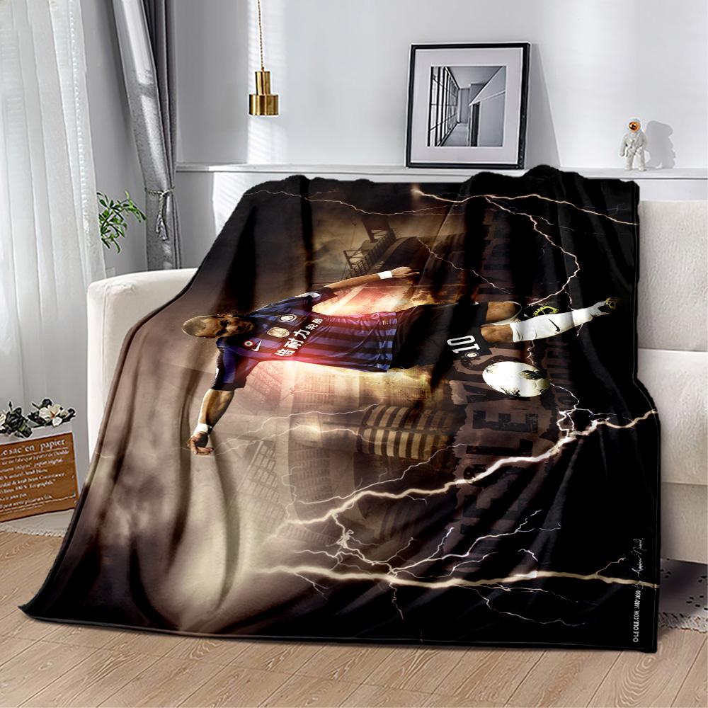 Powerful Soccer Kick Blanket Warmthful Decor Suitable for Couch Picnics Bedding Four Seasons Universal Playful Design