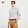 Septwolves Men's Easy-Care Plaid Casual Shirt