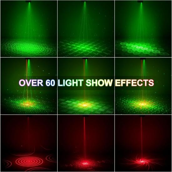 Party Lights DJ Stage Disco Lights, Sound Activated with Remote Control for Outdoor And Indoor Decorations Dance Karaoke Gift Pub