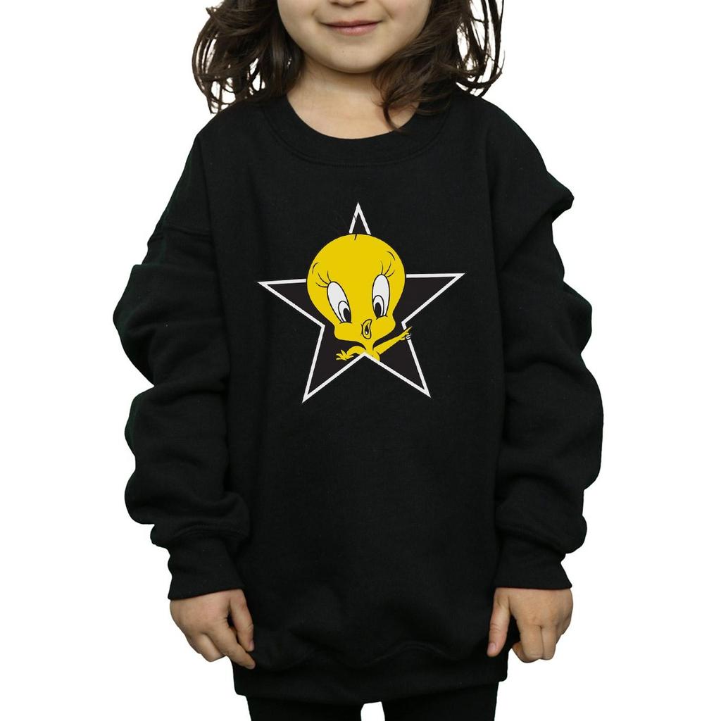 Looney Tunes Girls Tweety Pie Star Sweatshirt