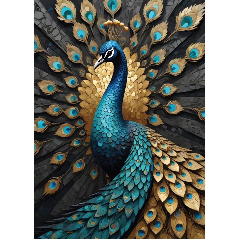 Diamond Mosaic Art PandaLionCatDragonPhoenix Animal Astronaut Racing Scenery Poster Canvas Painting Wall Art Pictures Home Decor