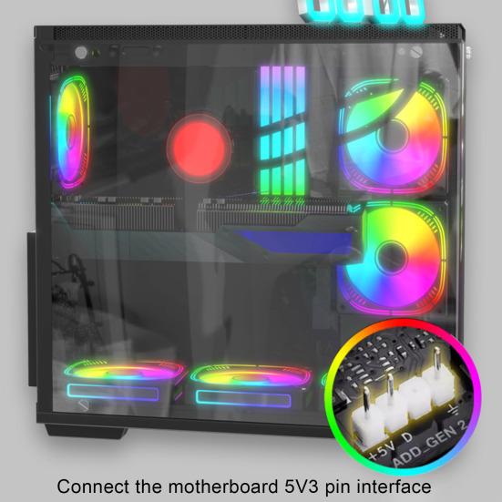 5V 3PIN ARGB RAM Heatsink Cooler Aura Sync Aluminum Alloy DDR2 DDR3 DDR4 DDR5 Desktop Memory Module Radiator PC Accessories