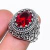 Natural Mozambique Garnet Gemstone 925 Sterling Silver Jewelry Ring Size 7 AR-16843