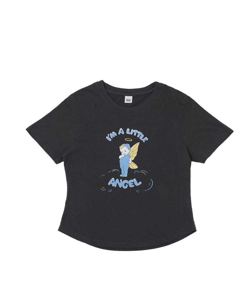 SWAYGLOW Angel Pigment Vintage T-Shirt_Charcoal