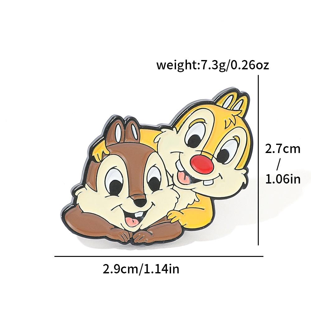 Cartoon Character Pixie Metal Badge Peter Pan Alloy Brooch Little Squirrel Alloy Pin
