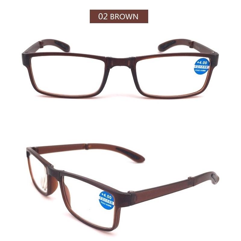 

Foldable Reading Eyeglasses Folding Female Male Square Retro Presbyopia glasses with case Glasses 1 . 0 1 . 5 2.02.53.03.54.0 3.5