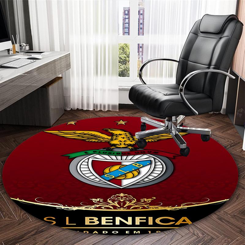 1pc Football Team (18) Print Round Carpet Chair Round Carpet Suitable for Bedroom Living Room Home Decorative Carpet