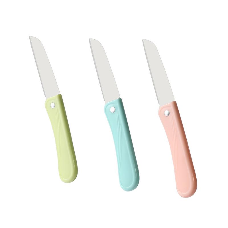 Stainless Steel Folding Fruit Knife Household Portable Portable Small Shaving Knife Kitchen Knife Paring Knife Melon and Fruit Knife