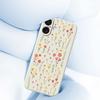 For iPhone 17 Case Flowers and Grass Pattern Printing Straight Edge TPU Phone Back Cover
