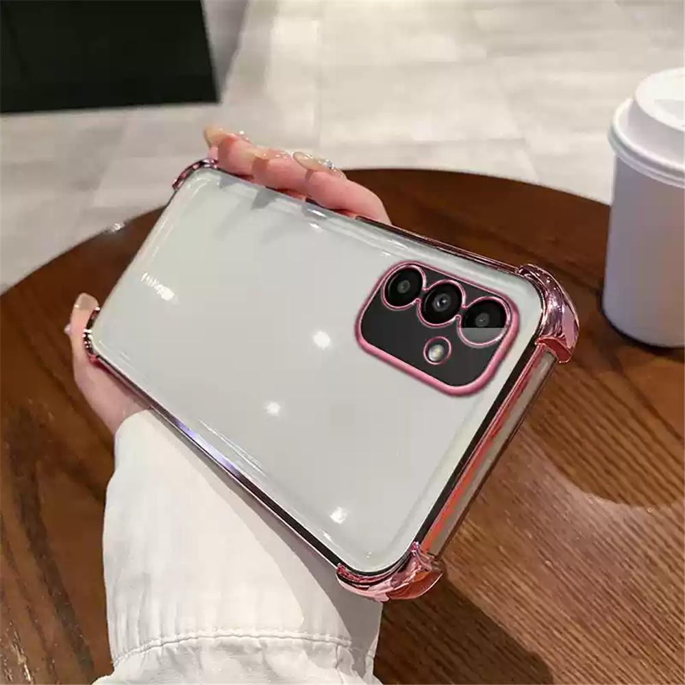 

Роскошный противоударный чехол для телефона для Samsung Galaxy S25 Plus Ultra S24FE A06 A16 A26 A36 A56 Мягкая силиконовая прозрачная задняя крышка For Samsung S25