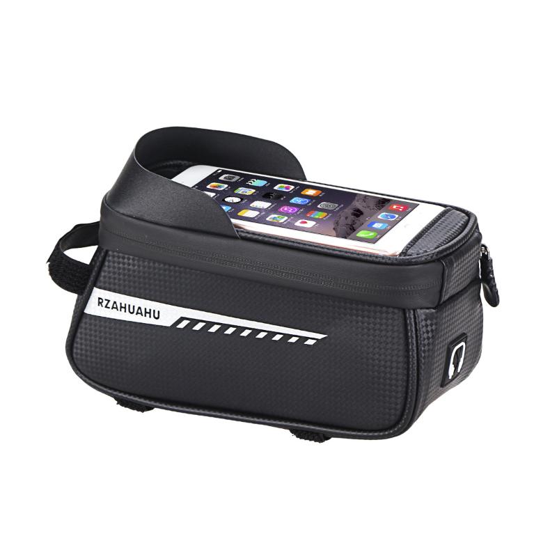Bicycle Front Beam Bag Front Tube Cycling Bag Bicycle Waterproof Phone Case Holder Touchscreen Waterproof Bag Accessories
