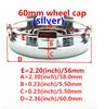 Autocollant Voiture Ford 4pcs 3D pour ford 56mm 60mm 68mm Emblème Voiture Cache-moyeu de roue Autocollant de cache Insigne styling auto Accesso
