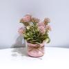 1/4 Stück Simulierte Topfpflanzen Niedliches Phalaenopsis-Design Bürodekor Rosa Thema Geschenk Mini Party 13cm