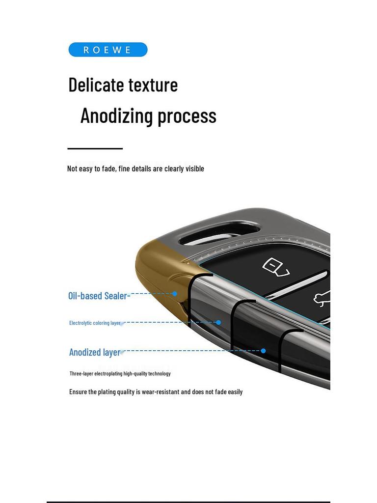 Roewe RX5/i5/i6 Max Men's 360 Key Case for RX3/RX8/Clever 350