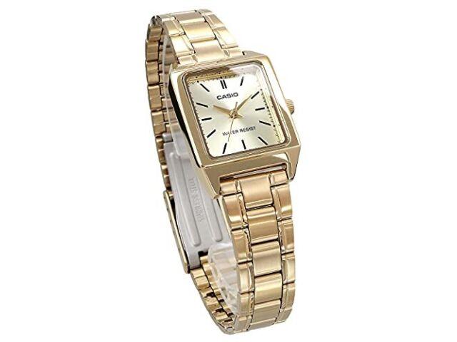 CASIO Quartz Woman Wrist Watch LTP-V007G-9E Champagne Gold NEW from Japan