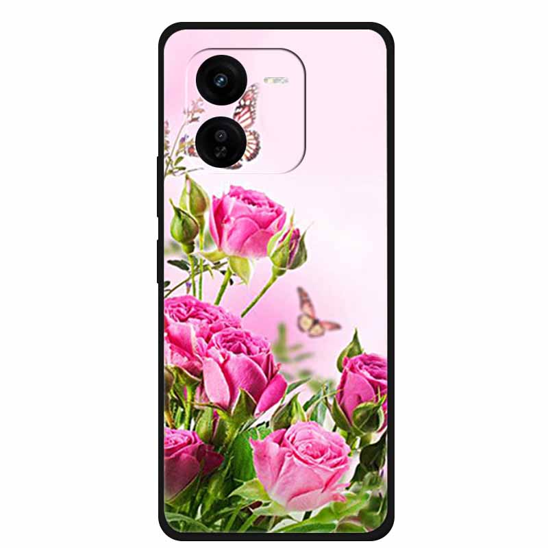 For iQOO Z9x Z9 Turbo 5G Case Luxury Fashion Soft Silicone Phone Case For iQOO Z9 Turbo 5G Cover Shockproof TPU Protector Capa