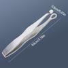 Manual Nose Grooming Tool Stainless Steel Nose Hair Clip Smooth Surfaces Easy Maintenance Travel Friendly