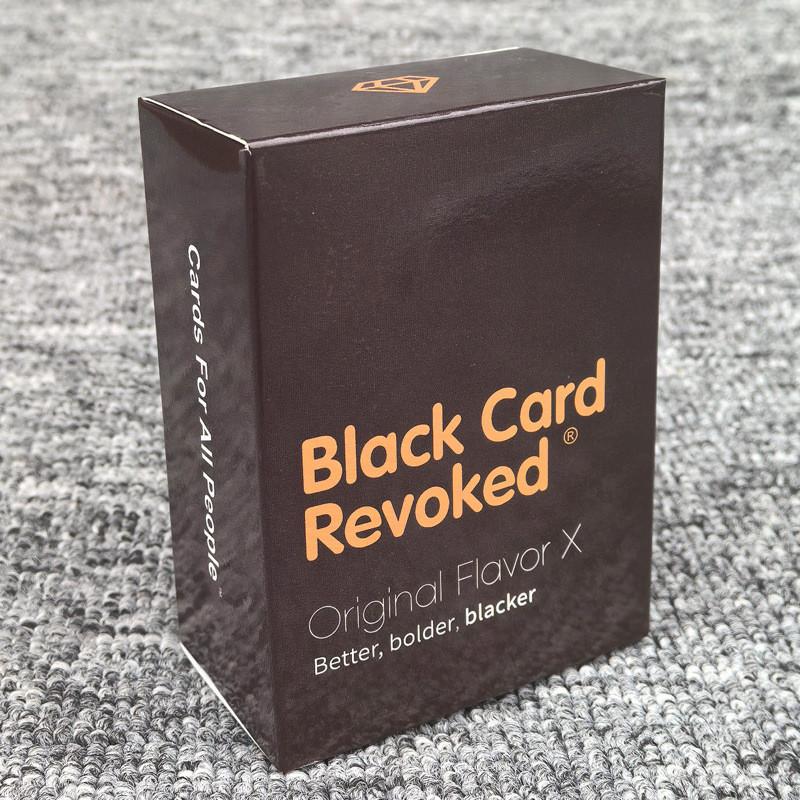 Juego de Mesa Fiesta Tarjeta Negra Revocada Con Tarjetas de Papel de Colores Para Entretenimiento Familiar y Juego Interactivo
