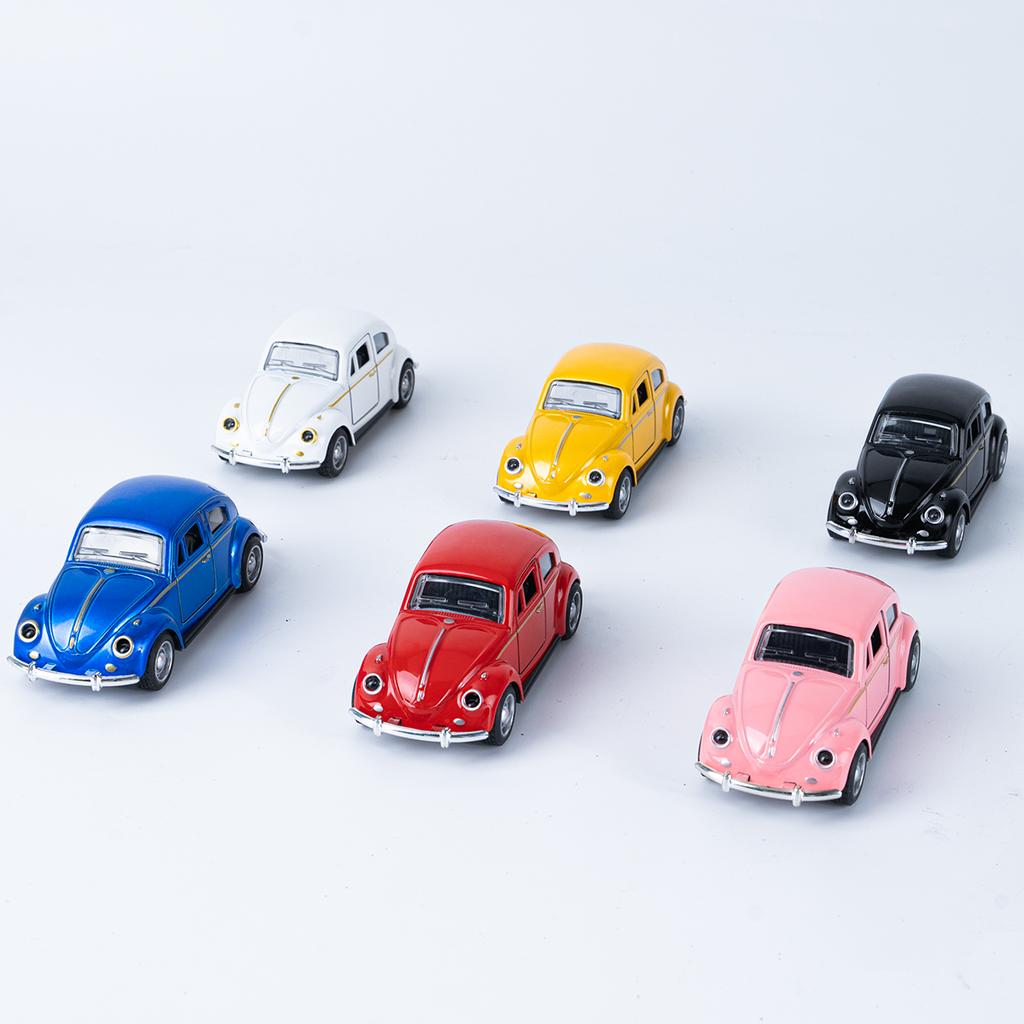 1: 36 Maggiolino Classico Lega Auto Mini Doppia Porta Modello Pressofuso Colore Retrò Vecchio Maestro Veicolo Giocattolo Regalo di Compleanno per Bambini