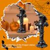 European And American Dragon Statue Candlestick Resin Craft Decorative Ornaments Halloween Desktop Decoration