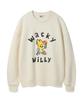 Wacky Willy Kiki Big Graphic Sweatshirt Cream