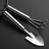 Stainless Steel Gardening Tool Small Garden Tool for Hand Rake Trowel Potted Plants Balcony Planting Transplanting
