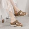 Elegan Sandals Women'S Summer Fashion Casual Wedges Open Toe Floor Empty Dress Shoes On The Beach To Wear Sandal Chalas Mujer