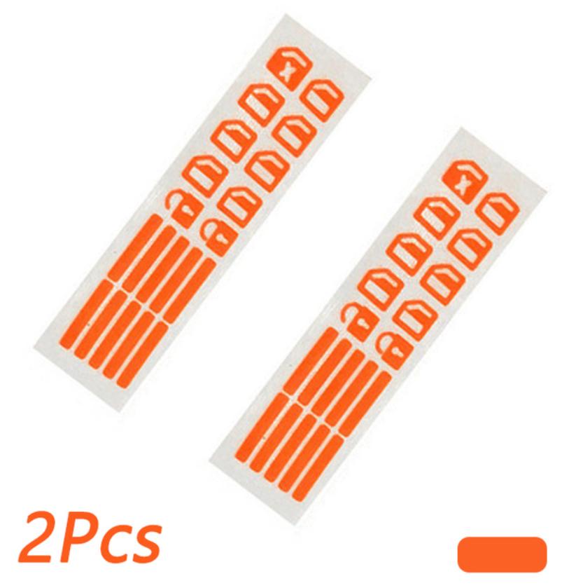 

2 шт., переключатель управления, флуоресцентная наклейка для автомобиля, внутренняя дверная ручка, кнопочная панель, ночная безопасность, флуоресцентные наклейки, аксессуары оранжевый