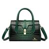 Crocodile pattern women's bag mother handbag new fashion women's large capacity shoulder crossbody light luxury