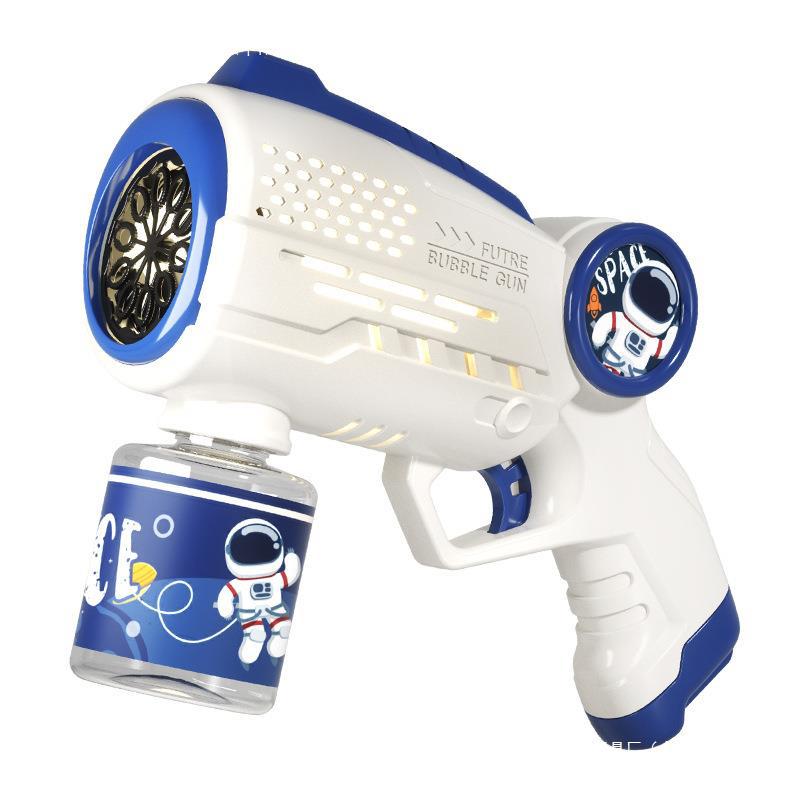 New Space Bubble Machine Children Hand-held Automatic Bubble Gun Electric Net Red Blowing Bubble Toy Stall Wholesale
