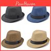 Casual Style Retro Straw Hat With Rolled Edge Belt Men And Women Neutral Beach Sun Hat Breathable And Sunshade