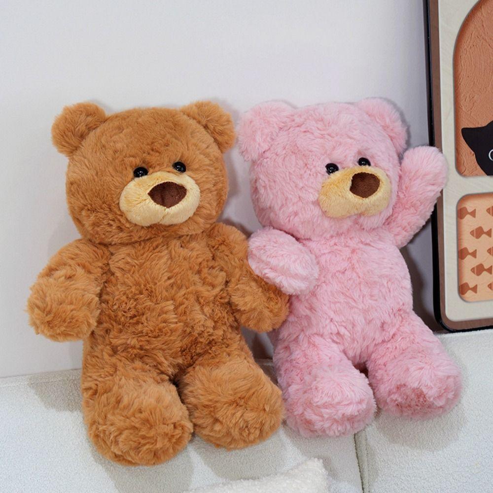 Soft Brown Bear Plush Toy Cartoon Bear Stuffed Dolls Animal Bear Plush Doll Festival Party Decor