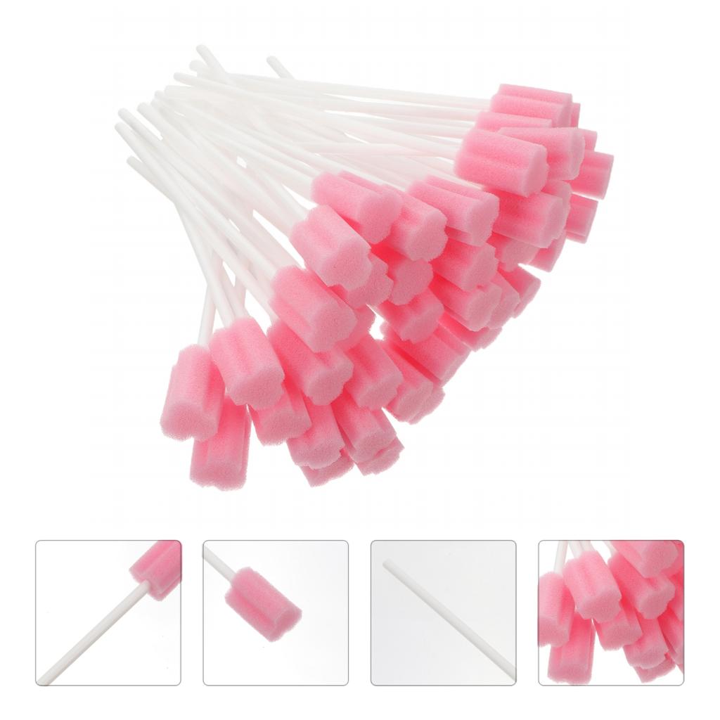 Buy 100pcs Prime Sturdy Chic Durable Mouth Sponge Swabs Mouth Care Swabs Sponge Oral Swabs at