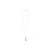 Chloe Alphabet Pendant Letter R Brass Crystal Necklace Unisex necklace Gold CHC23SFO5RBAM-9DA