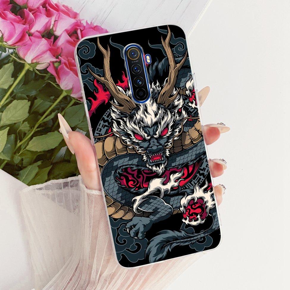 Clear For Realme X2Pro RMX1931 Casing For Realme X2 Pro Case Luxury Fashion Butterfly Funny Cute Painted Cover