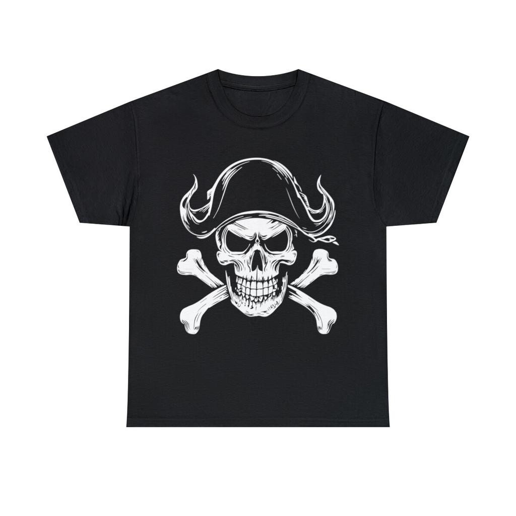Pirate Skull And Crossbones Graphic Tee Shirt, S-5XL