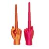 3D Printed Retractable Middle Finger Telescopic Middle Finger Figurine Stress Relief Toy Home Office Living Room Desktop Decoration Ornament Gag Gift