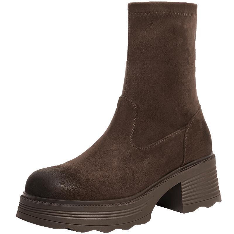 Belle Women s Winter Elastic Ankle Boots EU 36