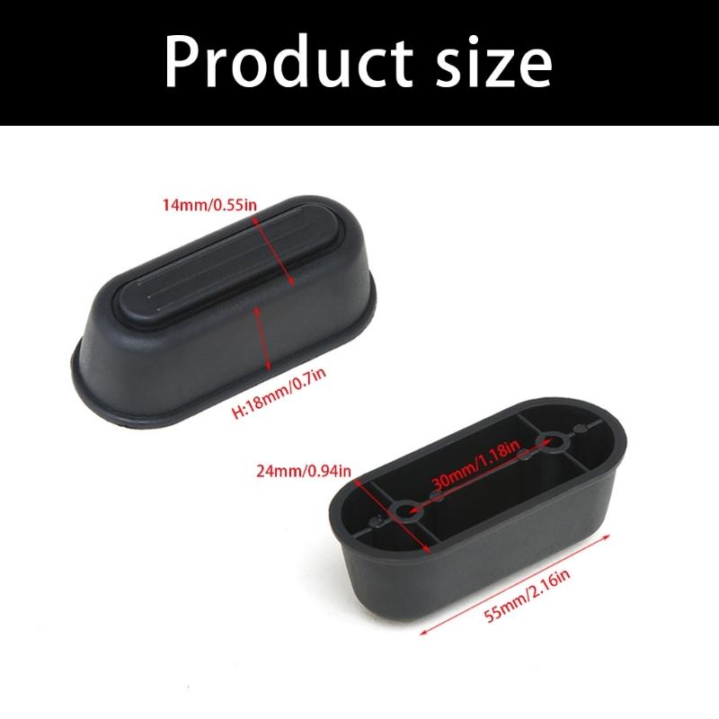 Pés de Fixação Universais para Bagagem Substituição Plástico Preto Almofadas para Pés de Mala Pés de Apoio Inferior Lateral para Bagagem Peças de Bagagem