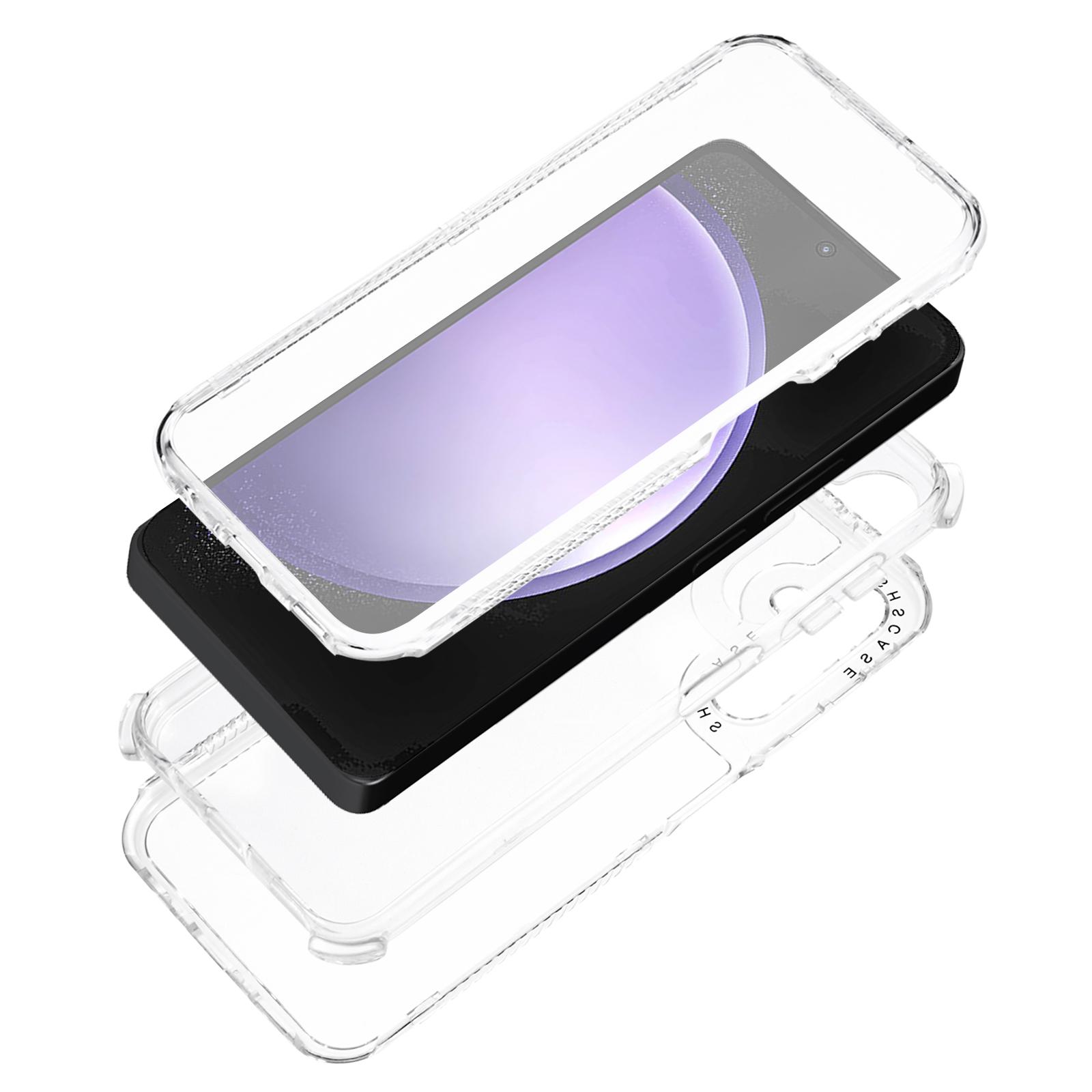 

For Samsung Galaxy S23 FE Phone Protective Case PC+TPU Clear Phone Cover Phone Shell A