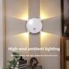 Smart Human Sensor Light Wireless Magnetic Installation Type C Charging Night Light For Home Wall Staircase Atmosphere Lighting