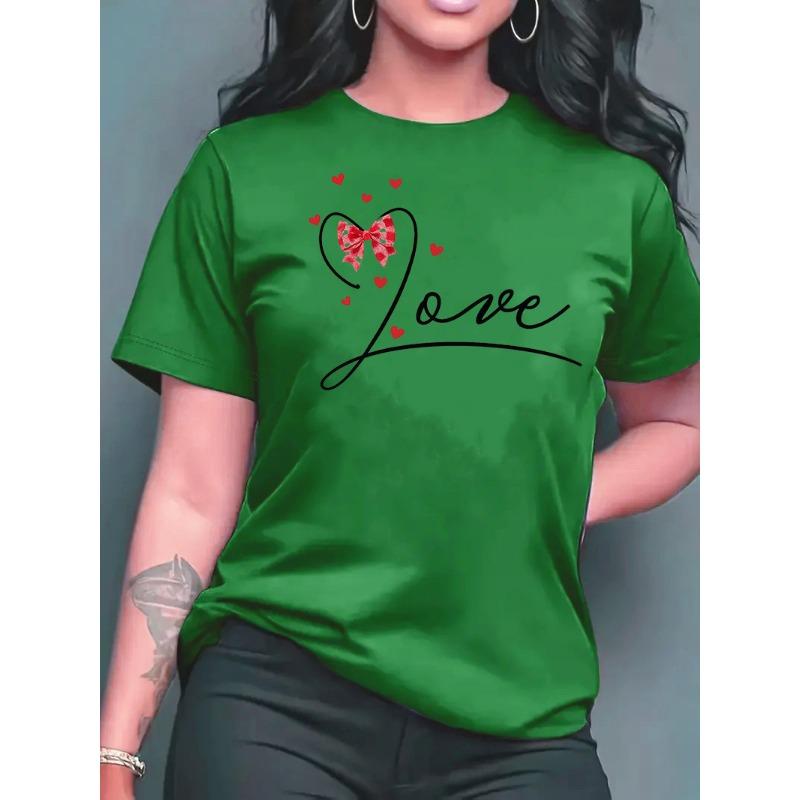 2026 New Summer Women's Printed Round Neck Fashionable Casual Versatile Short-Sleeve T-Shirt Top Y2k Top