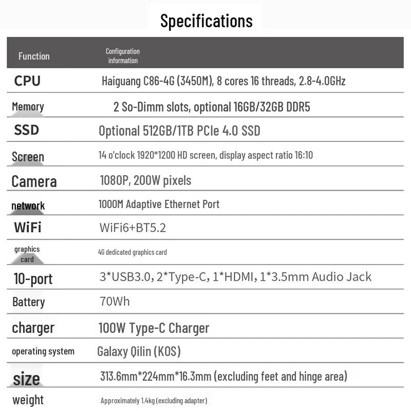 Chaorui T40-H41 Domestic Office Laptop (CN version)