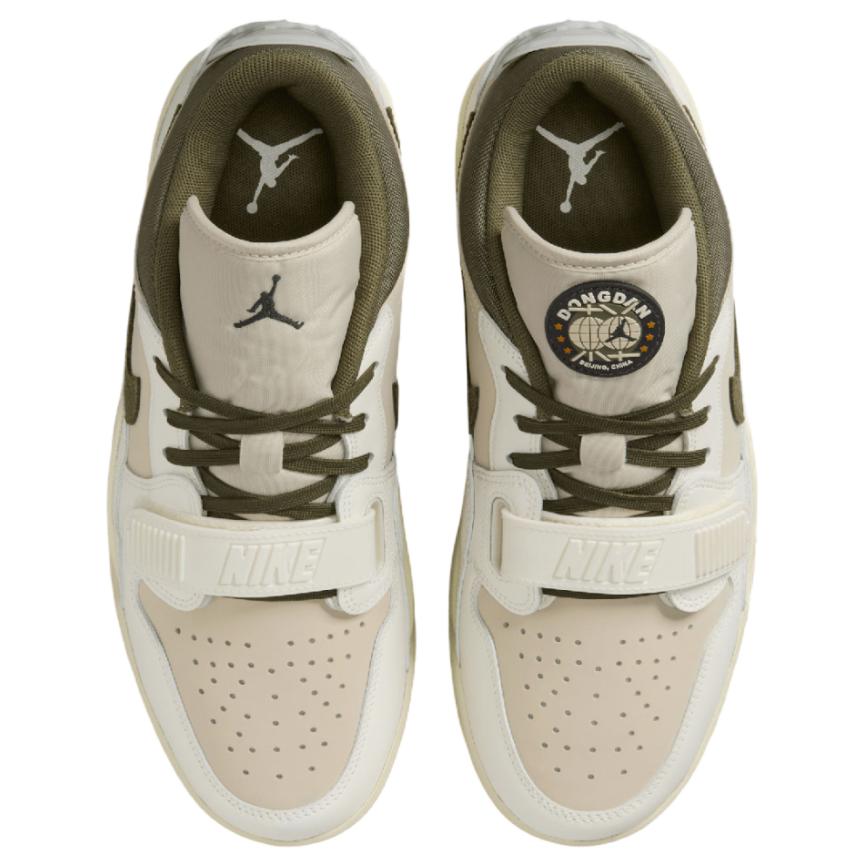 New Jordan Legacy 312 Anti Slip Wear Resistant Low Top Vintage Basketball Shoes Unisex White Green IB8856-121