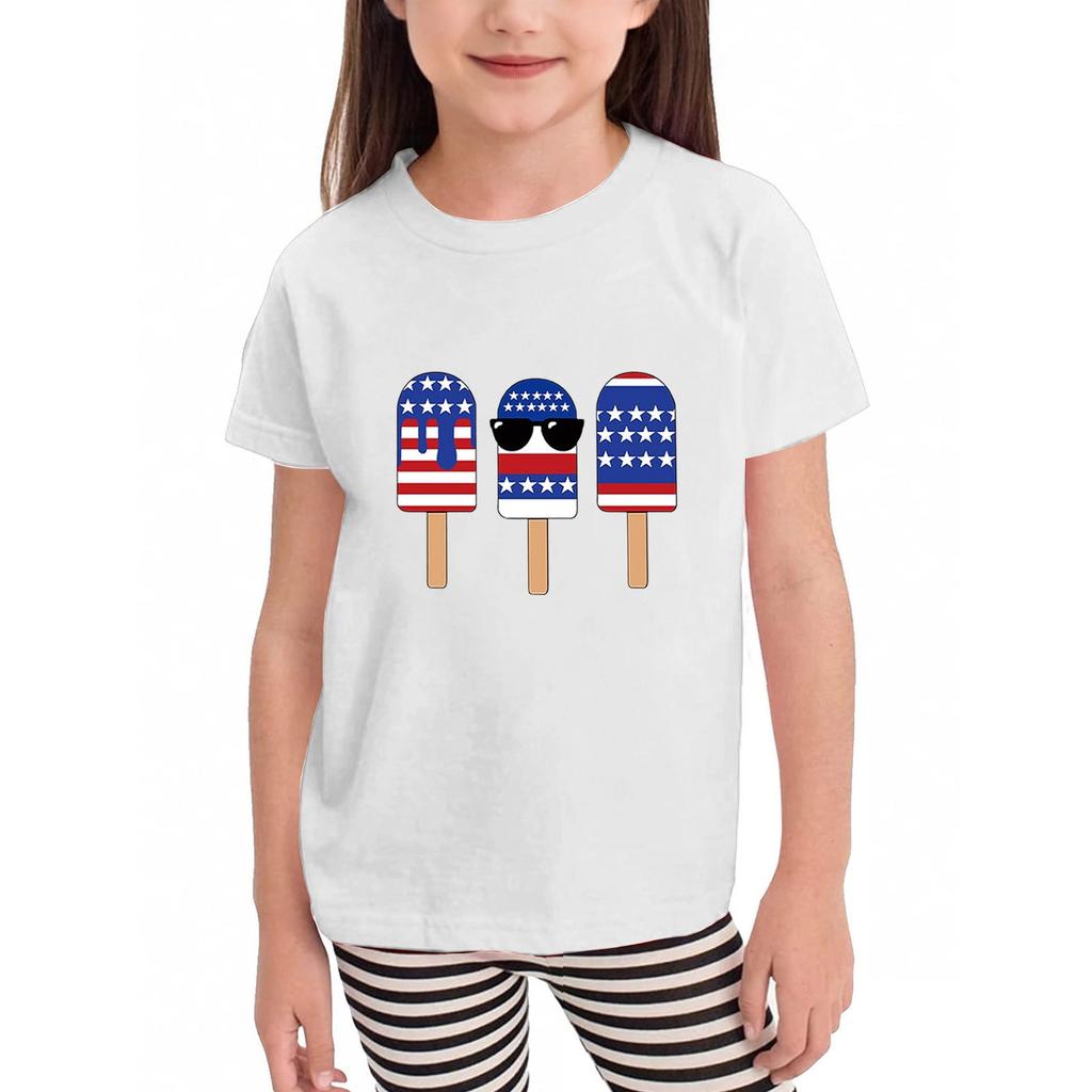 Toddler Girl Boy T-Shirts Kids Top Boys And Girls Printed Short Sleeved T-shirt